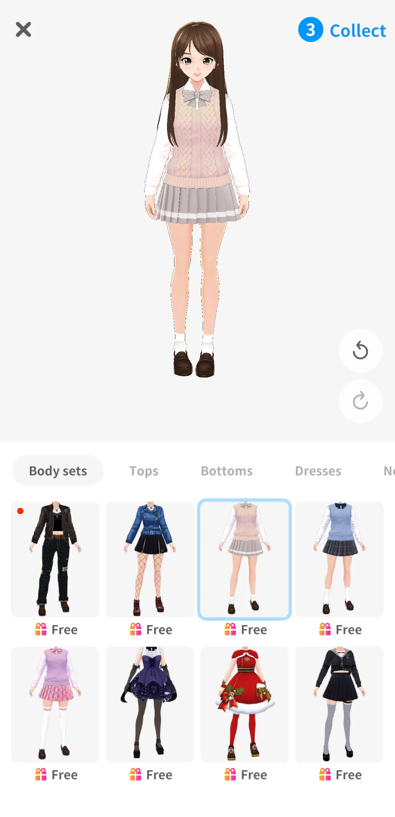 VRoid Mobile outfit editor